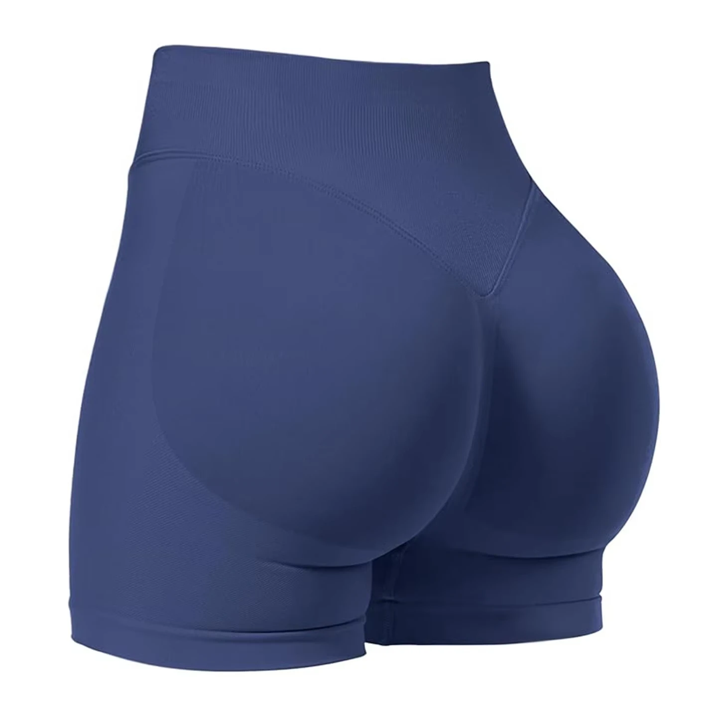 Summer High Waisted Yoga Shorts For Women Fashionable and Sexy Running Fitness Pants Solid Color Yoga Leggings Elastic Tights - Imagem 10