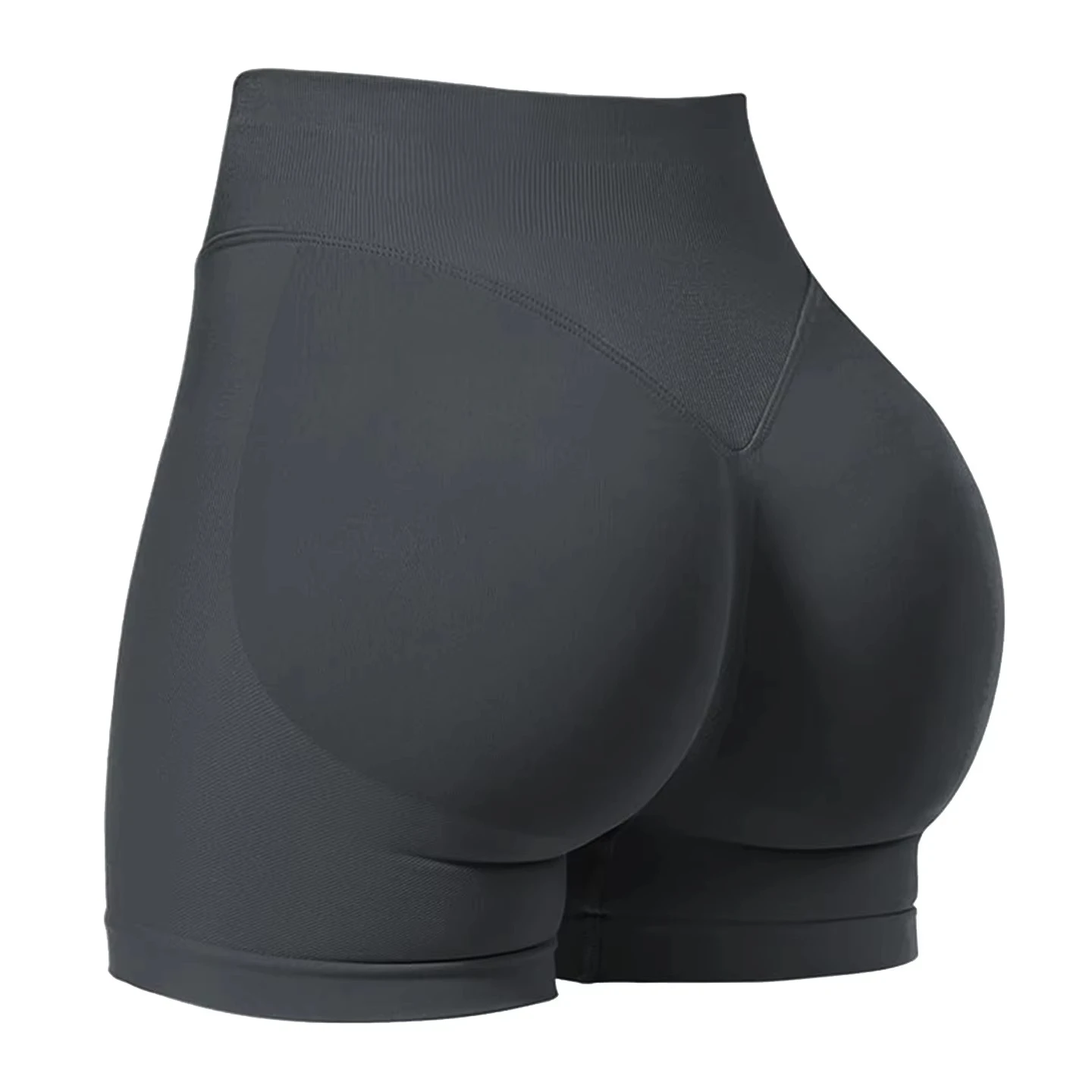 Summer High Waisted Yoga Shorts For Women Fashionable and Sexy Running Fitness Pants Solid Color Yoga Leggings Elastic Tights - Imagem 8