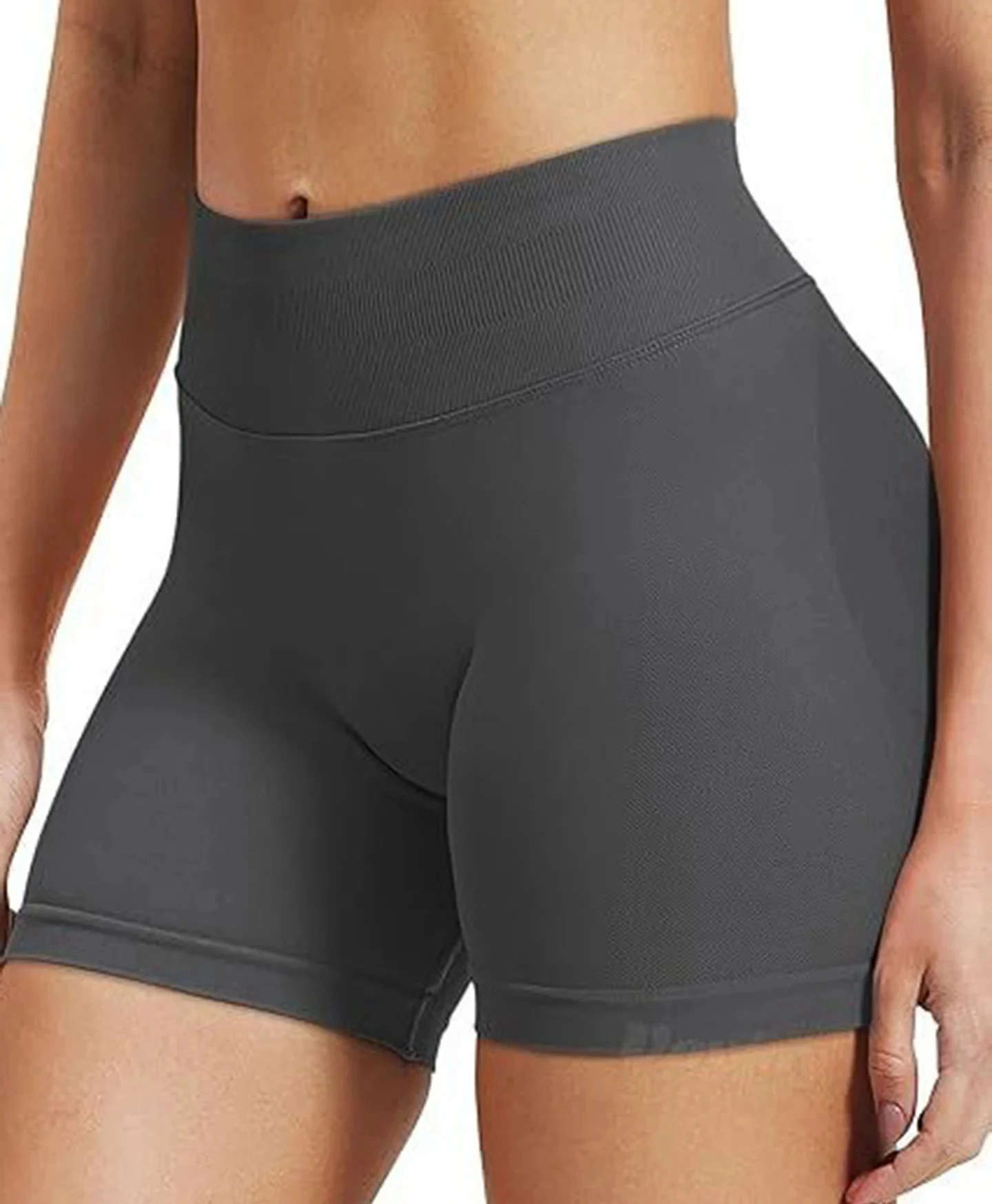 Summer High Waisted Yoga Shorts For Women Fashionable and Sexy Running Fitness Pants Solid Color Yoga Leggings Elastic Tights - Imagem 6