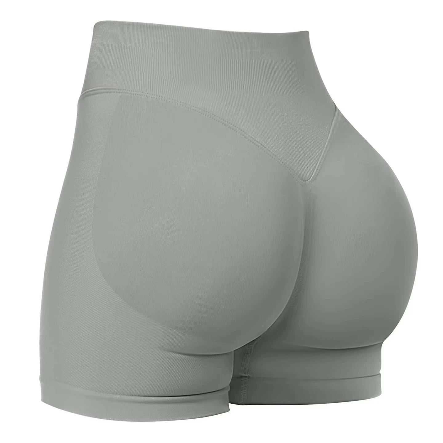 Summer High Waisted Yoga Shorts For Women Fashionable and Sexy Running Fitness Pants Solid Color Yoga Leggings Elastic Tights - Imagem 7