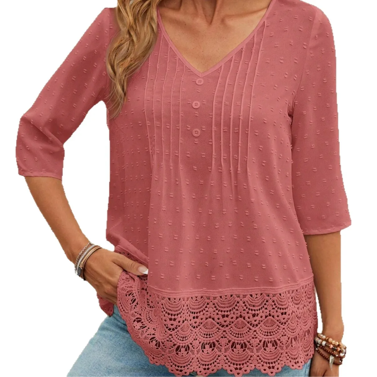 Solid Casual Loose Blouses For Feminino Summer Vintage Feminino’s - Imagem 4